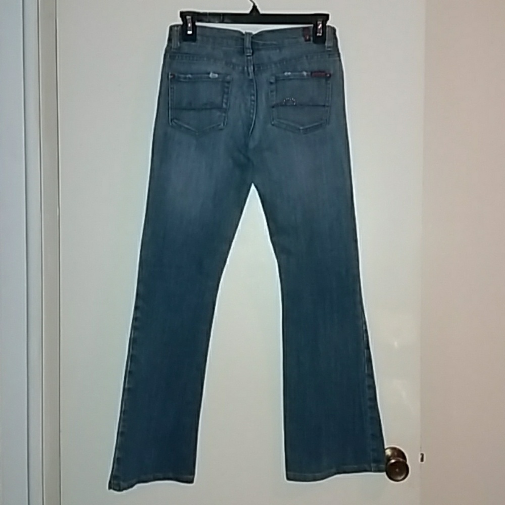 Denim bootcut designer jeans